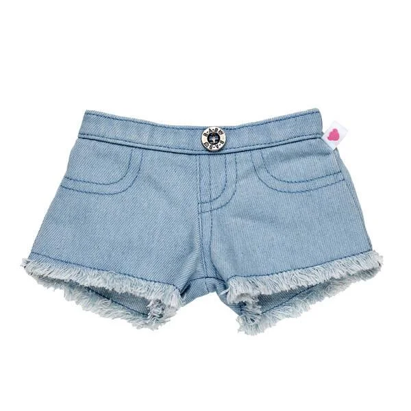 Frayed Denim Shorts