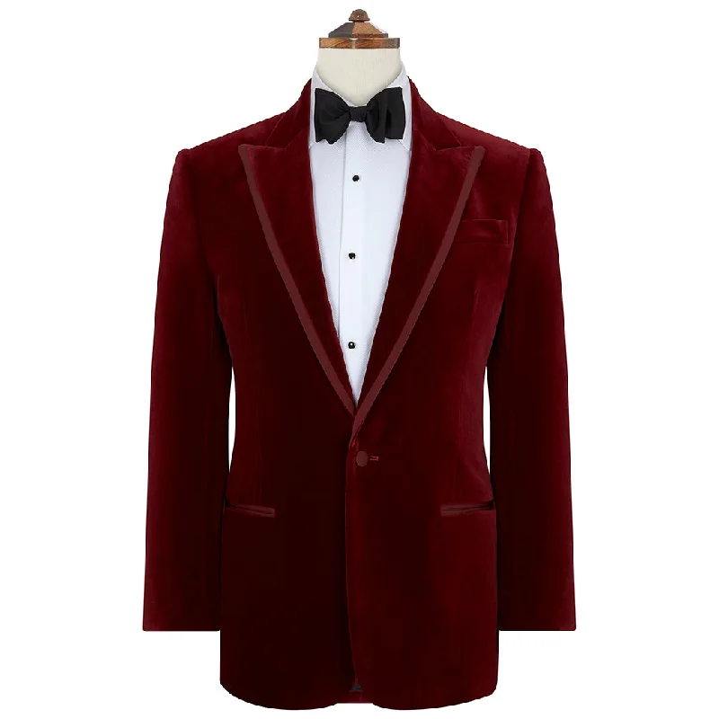 Balinteer Berry Velvet Jacket