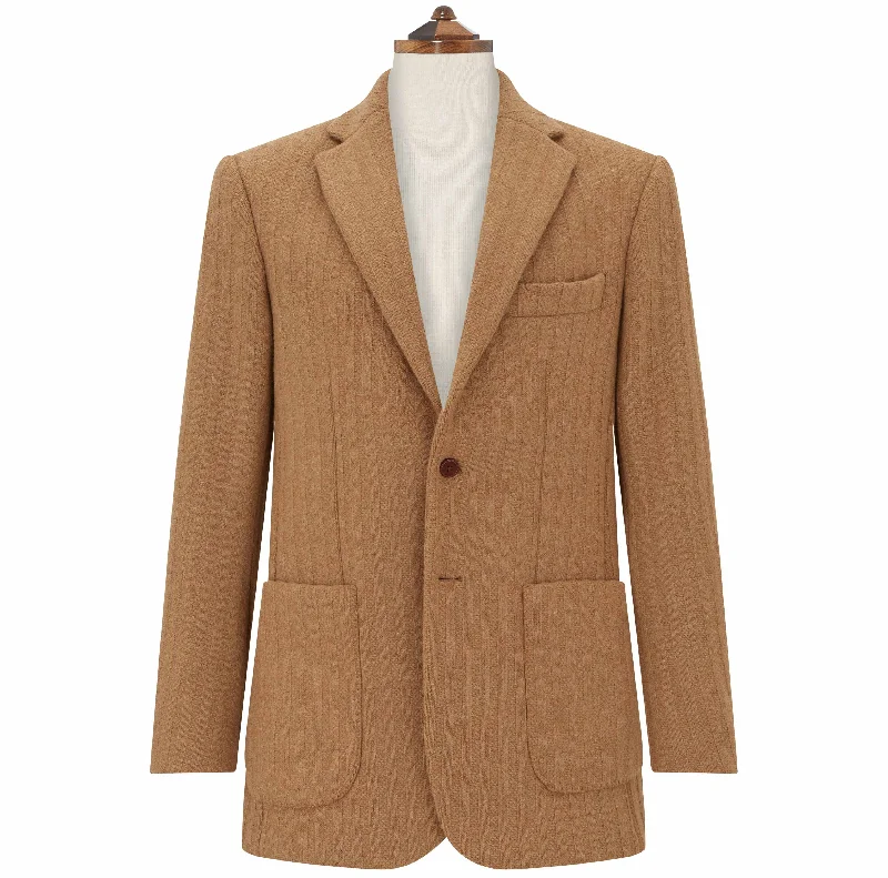 Edgar Beige Knitted Wool and Cashmere Jacket