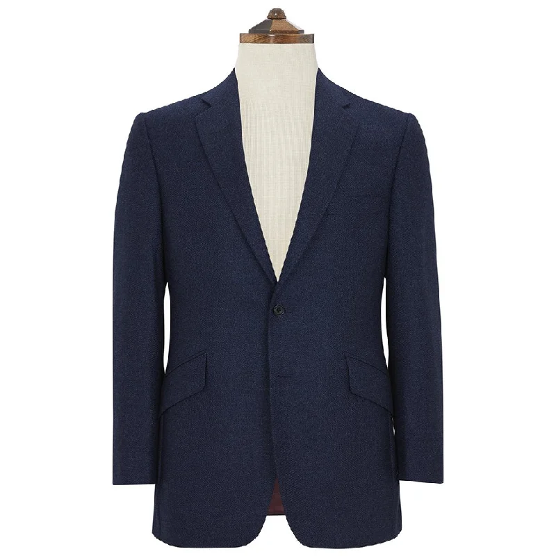 William Blue Tweed Wool and Silk Jacket