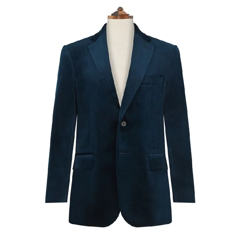 William French Navy Velvet Jacket