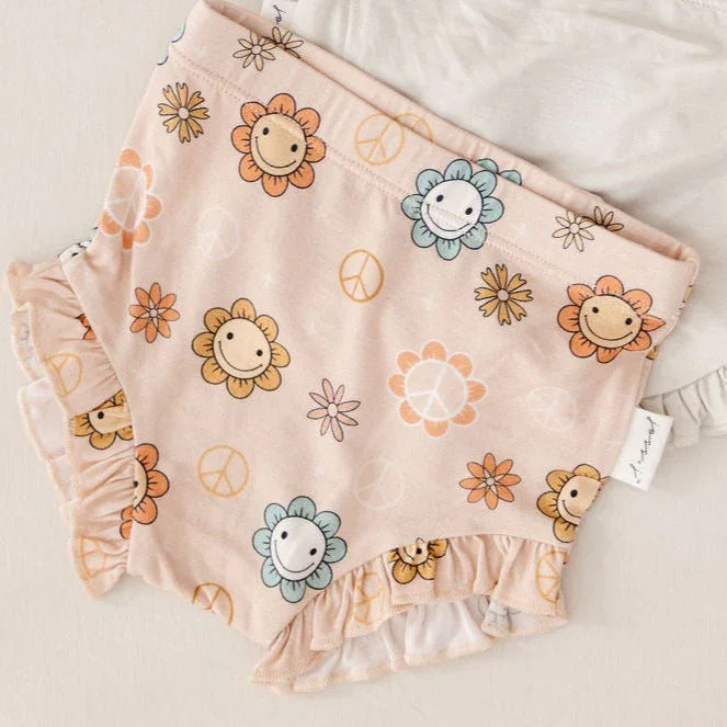 Peace + Love Bamboo Ruffle Bloomers