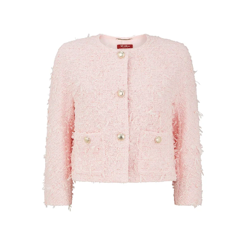 Etra Crepe Pink Cotton Jacket