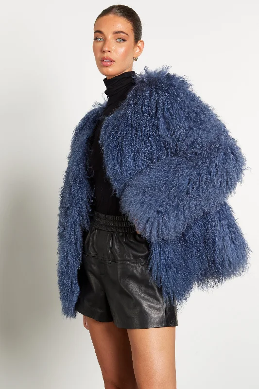 Cali Mongolian Fur Coat