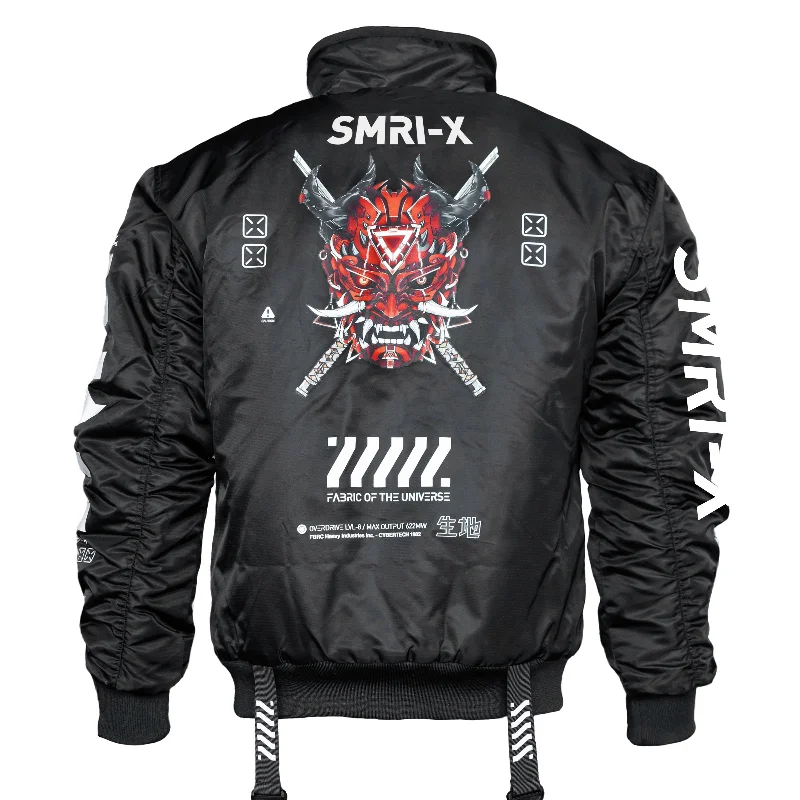 SMRI-X Black Bomber Jacket