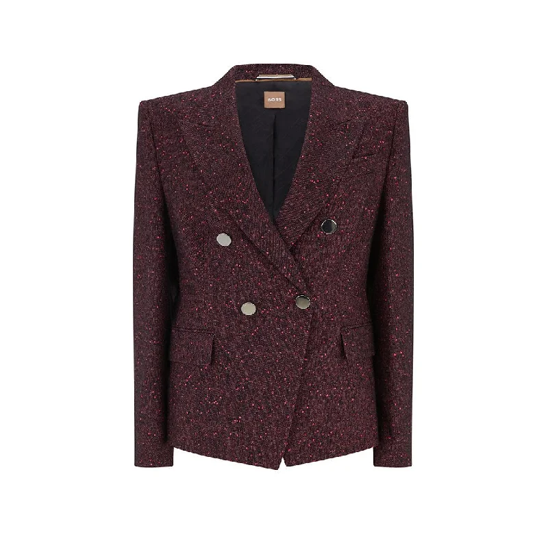 Hugo Boss Jocanah Tailored Db Jacket Aubergine