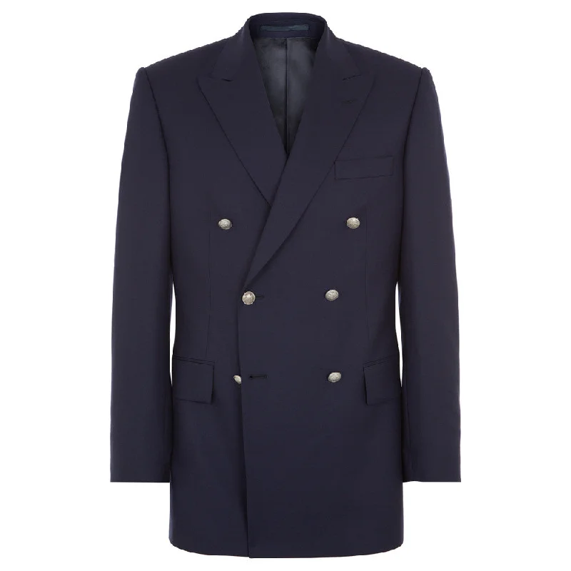 Belgrave Navy Double Breasted Wool Blazer