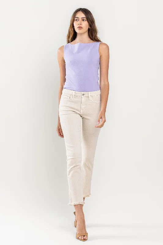 Cream Pie Crop Jeans