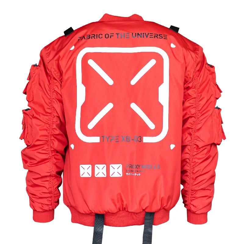 XB-03 Red Bomber Jacket