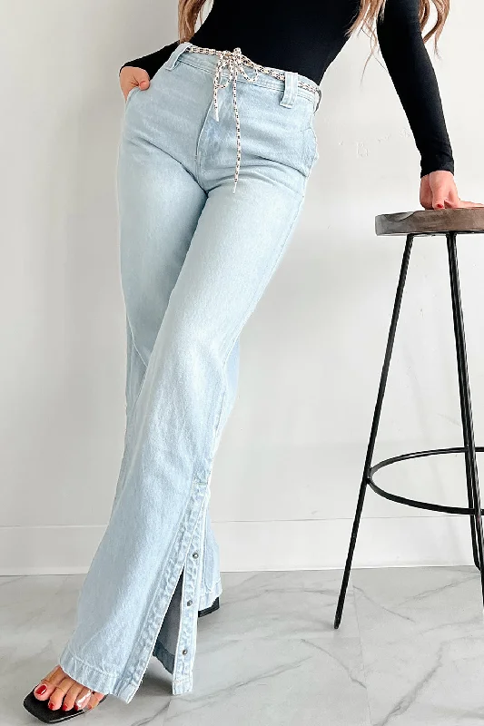 Had It All High Rise 90s Kancan Flare Jeans (Light)