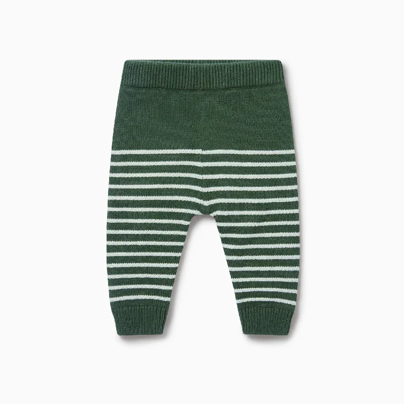 Knitted Striped Joggers