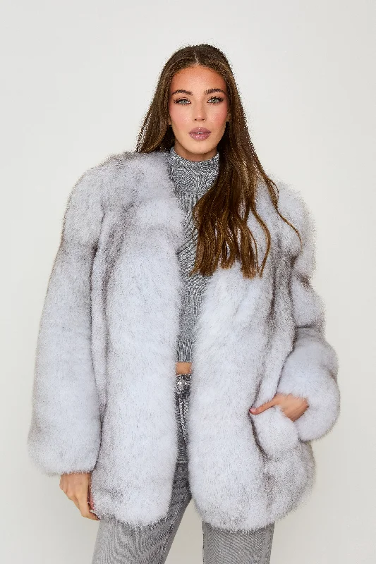 Natural Fox Fur Full Pelt Coat