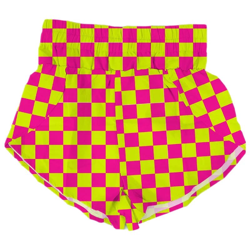 Checkered Track Shorts