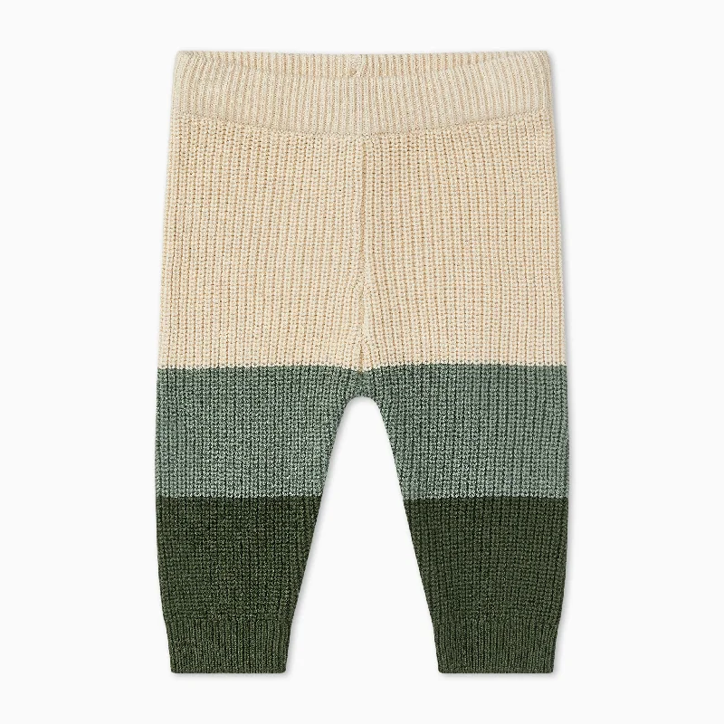 Knitted Colorblock Joggers