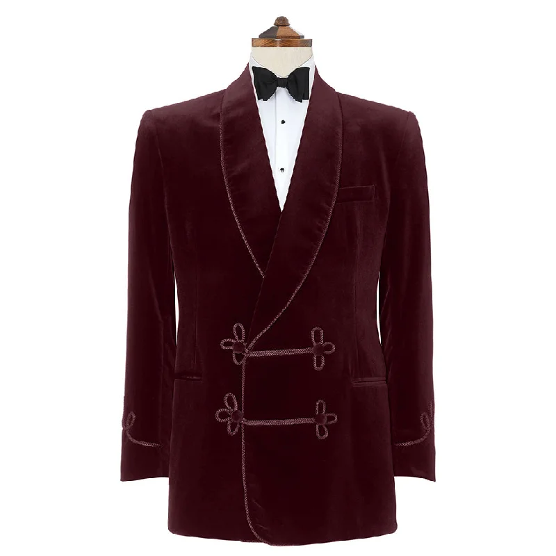 Bloomsbury Burgundy Velvet Jacket