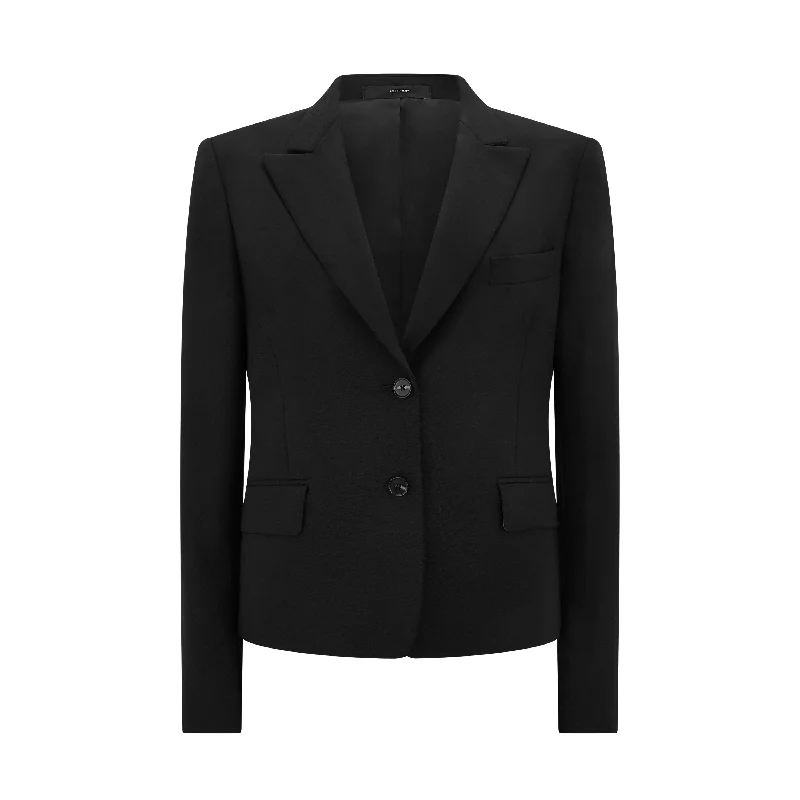 Tailored Peak Lapel Wool Jacket