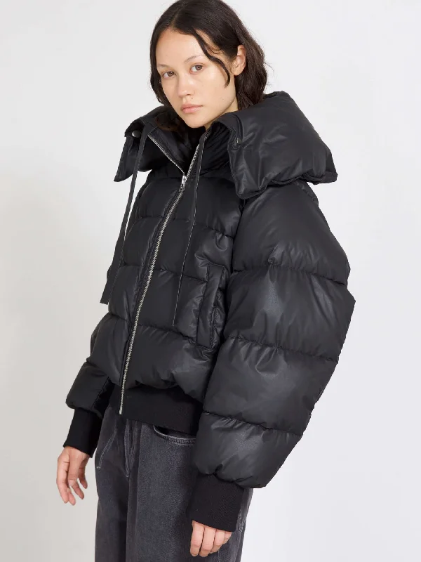 MORGAN PUFFER JACKET - BLACK