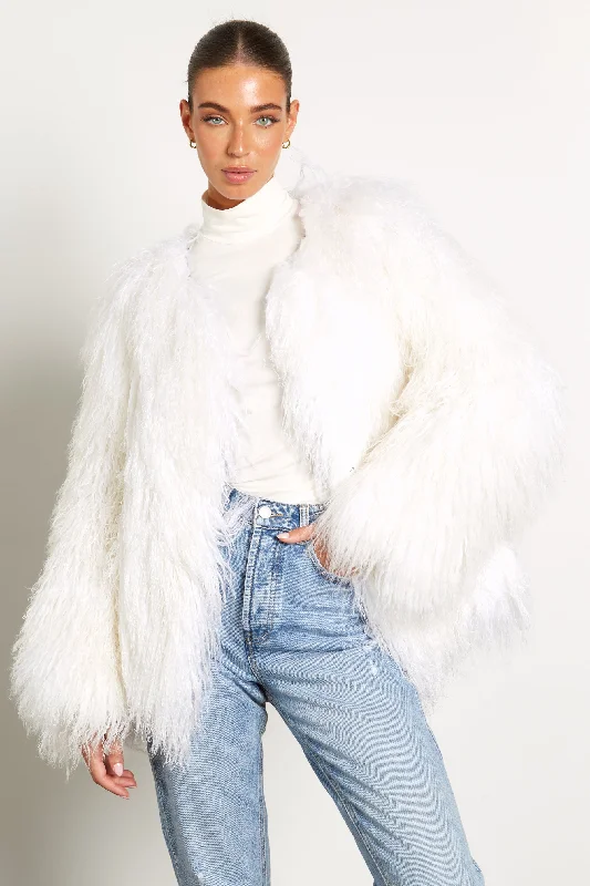 Cali Mongolian Fur Coat