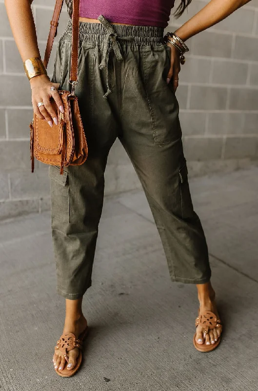 Cargo Crop - Olive