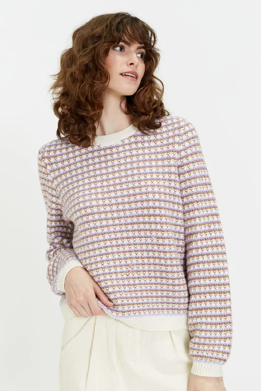 Cream Wool-Cashmere Freya Sweater