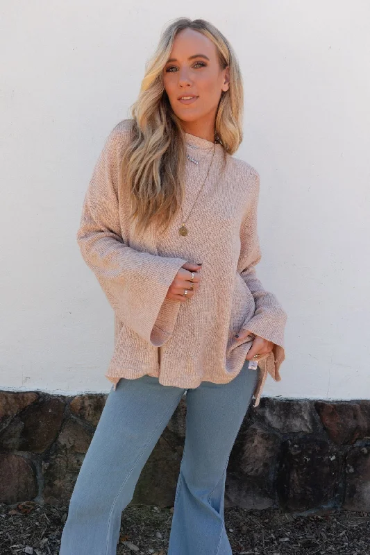 Tricks Up Her Sleeve Sweater - Oatmeal