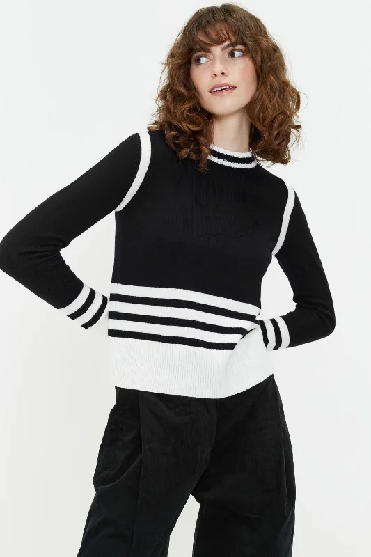 Black Merino Ida Sweater