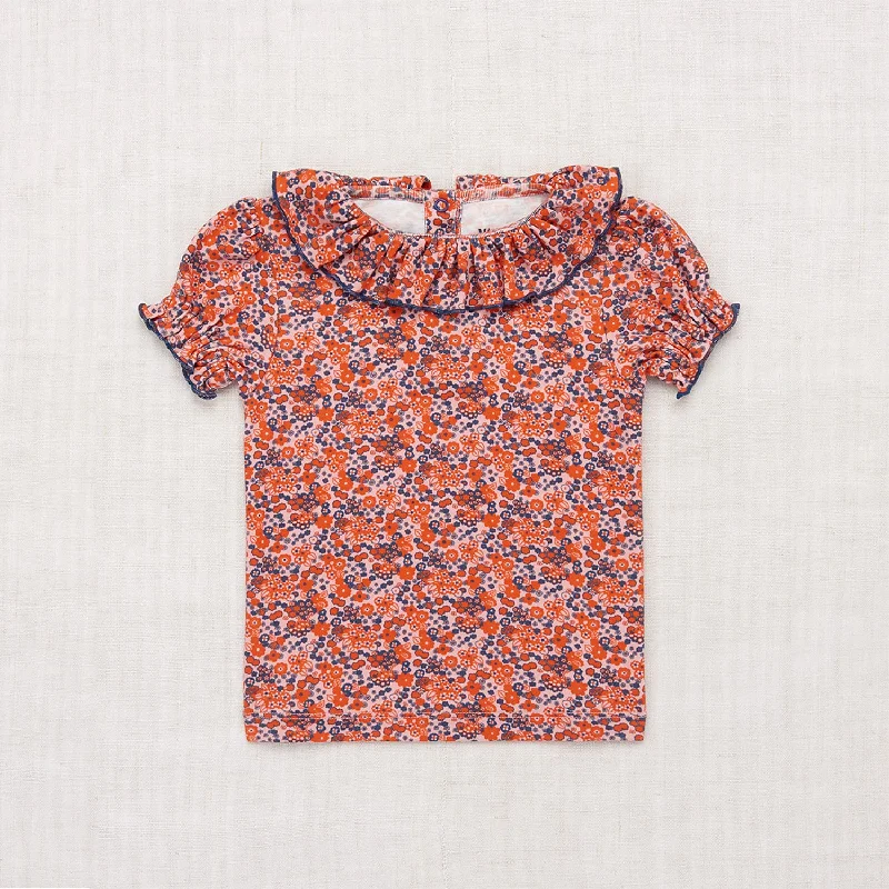 Baby & Kids Pima Cotton Balloon Sleeve Paloma Tee - Rose Blush Tisbury Garden