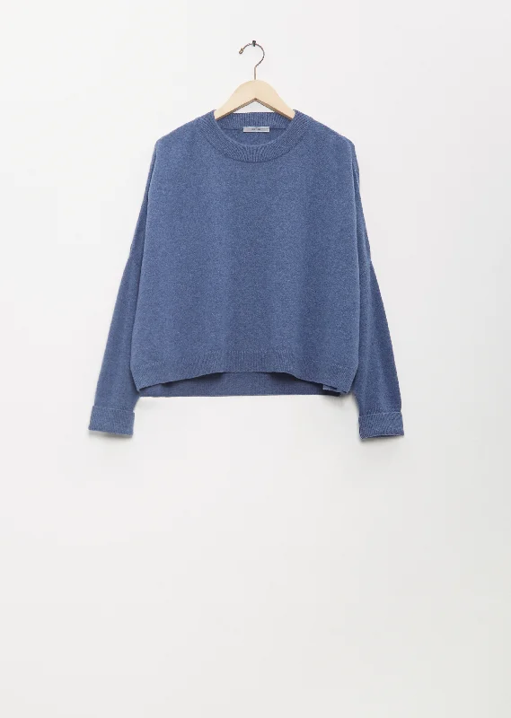 Cashmere Chunky Sweater — Denim