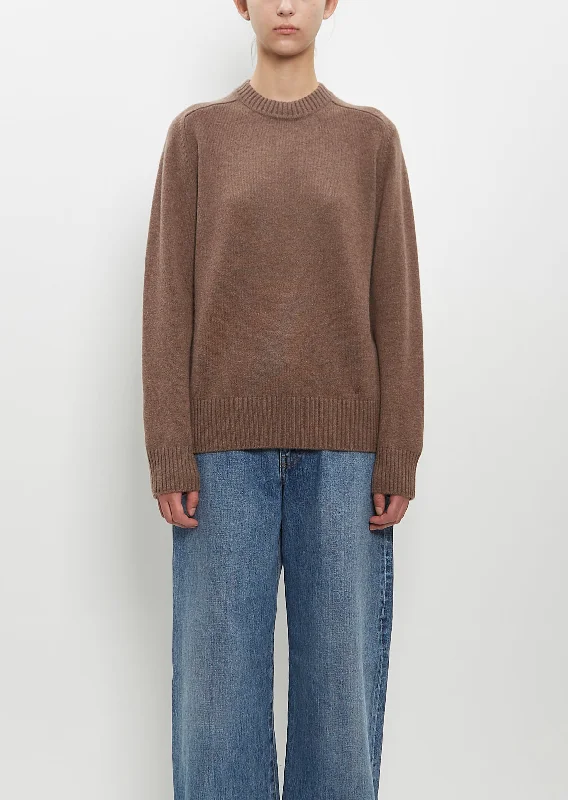 Cashmere Baltra Sweater — Wood