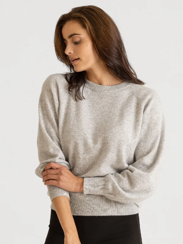 Cashmere sweater "Embla" - light grey