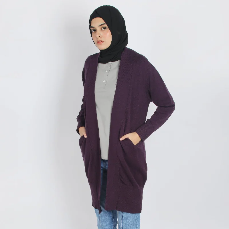 Eminent Women's Full Sleeves Sweaters - Purple