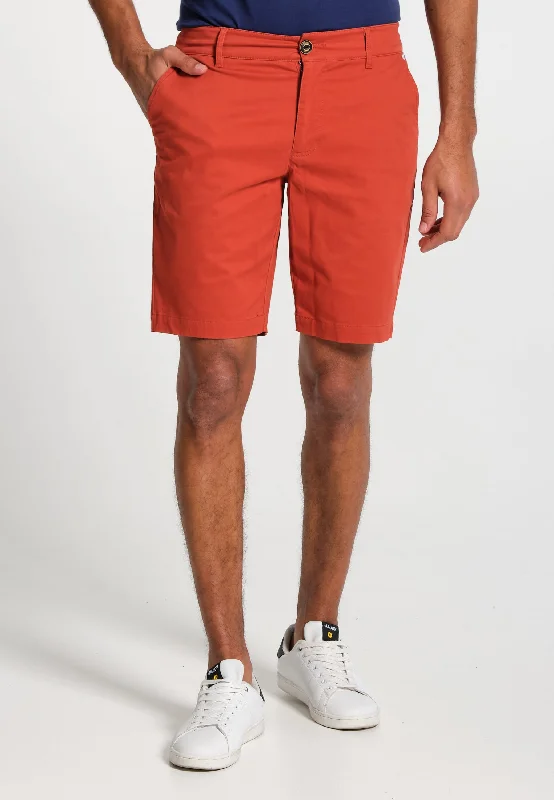 Short homme chino classique rouge