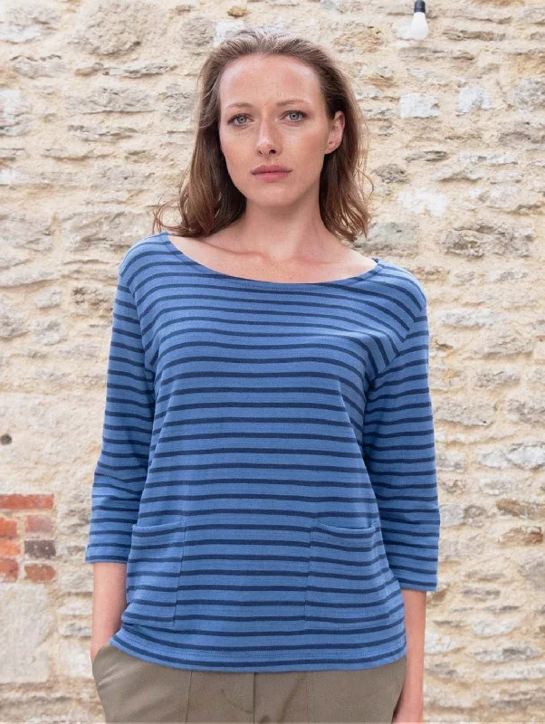 Classic Sailor Organic Cotton T-Shirt | Blue Stripe