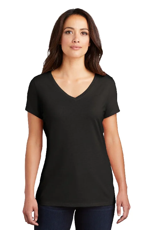 District Women's Perfect Tri V-Neck Tee. DM1350L