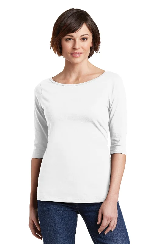 District Women's Perfect Weight 3/4-Sleeve Tee. DM107L