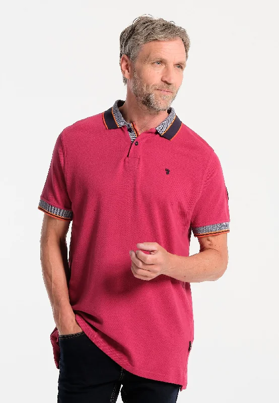 Polo homme fuchsia