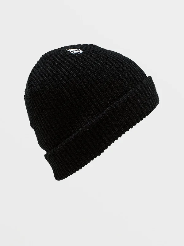 Big Boys Full Stone Beanie - Black