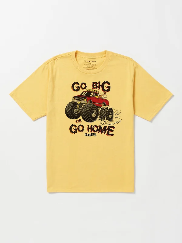 Little Boys Going Big Short Sleeve Tee - Golden Mustard