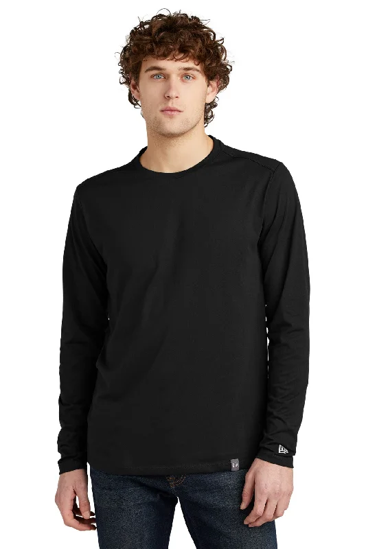 New Era Heritage Blend Long Sleeve Crew Tee. NEA102