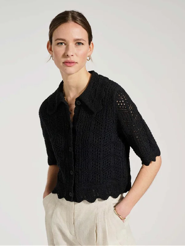 Pearl ECOTEC® Cardigan | Caviar Black