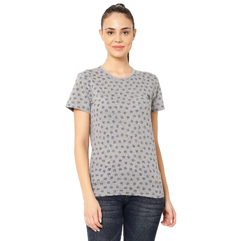 Vimal Jonney Silver Color T-shirt For Women