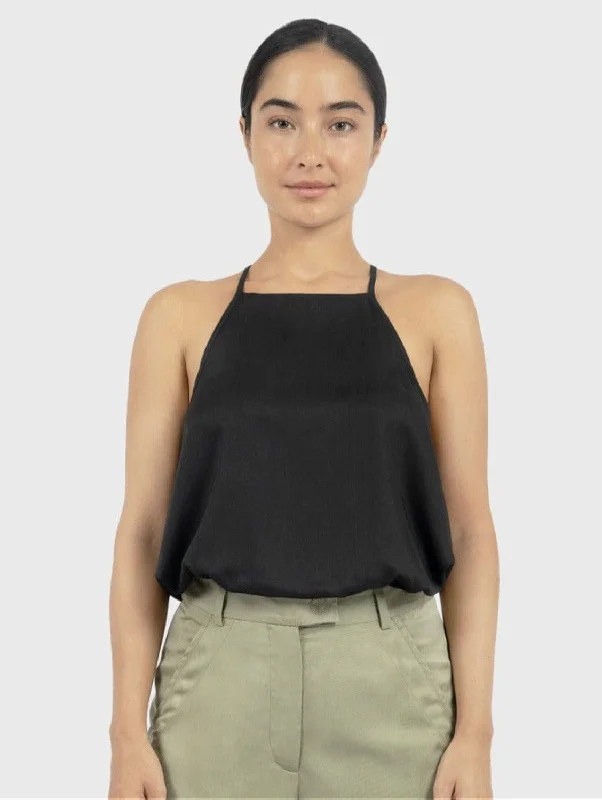 Vancouver TENCEL™ Modal Slip Top | Black