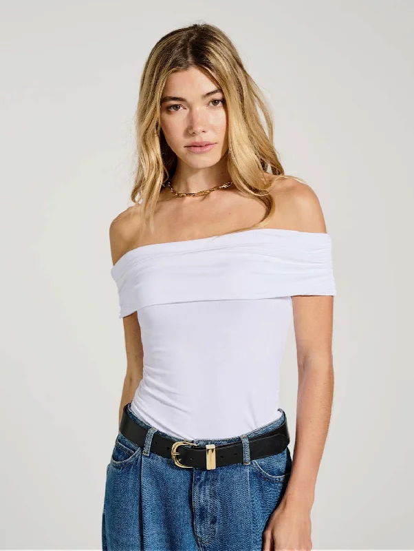 Winifred LENZING™ ECOVERO™ Top | Pure White