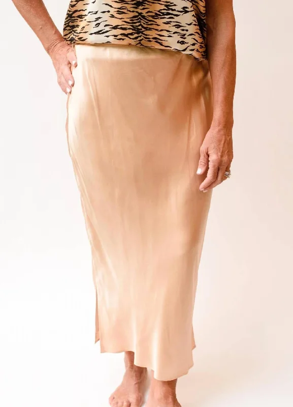 Jessica Midi Skirt In Sandwash