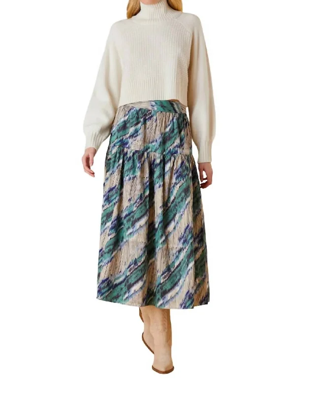 Quinn Midi Skirt In Banding