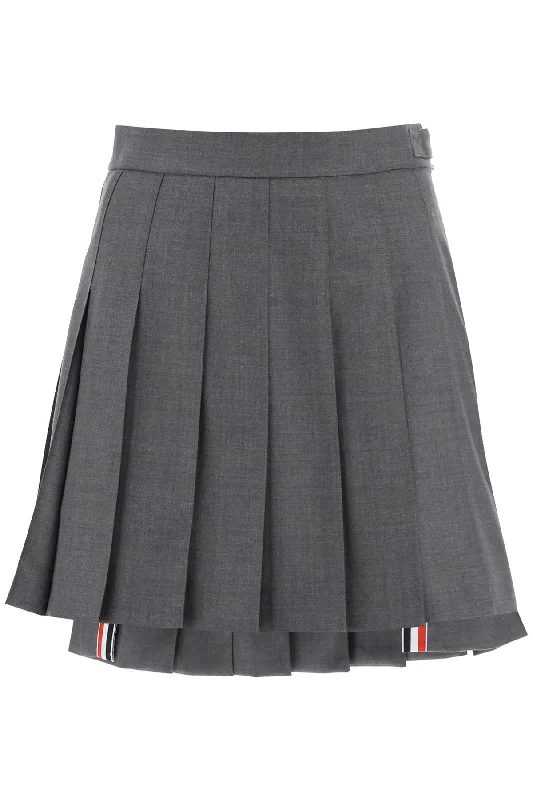 Thom e Women's Wool Pleated Mini Skirt