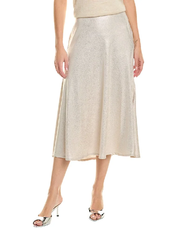 Vince Camuto Bias Cut A-Line Midi Skirt