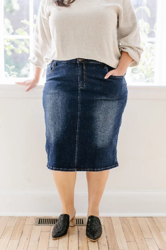 'Wren' Classic Denim Skirt FINAL SALE