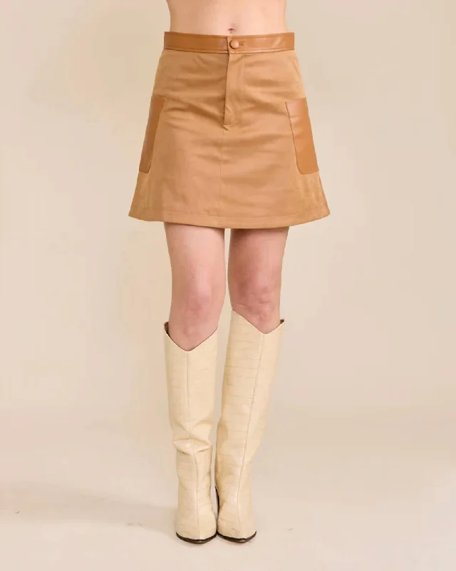 Zoe Skirt In Camel