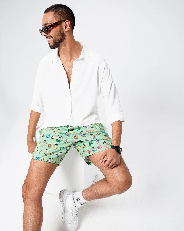 Green Sugar Gedo Swim Shorts